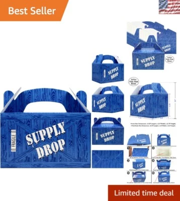 Sturdy 24-Count Supply Drop Treat Boxes for Video Gamer Celebrations - Image 1 of 4
