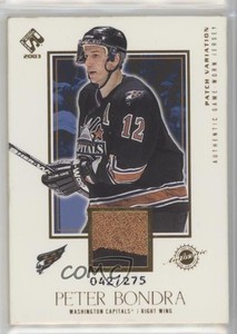2002-03 Pacific Private Stock Reserve Game-Worn Jerseys /275 Peter Bondra Patch