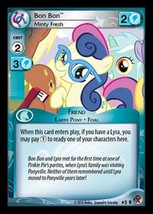 My Little Pony Marks In Time Bon Bon, Minty Fresh 5 - R MLP CCG - Picture 1 of 1