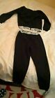 Beck & Hersey tracksuit 10-12 years girls BH black hoodie bottoms joggers 