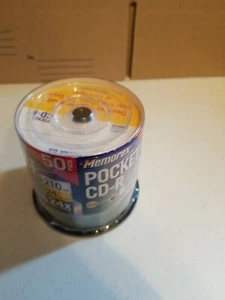 New Memorex Pocket CD-R Blank Disc 50 Pack 210mb 24 Minute - Picture 1 of 3