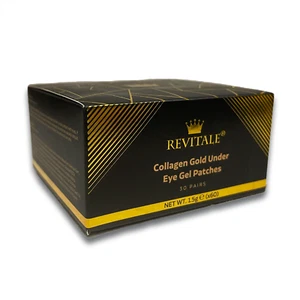 Revitale Gold under EYE Collagen Gel Mask, Puffy, Dark Circles (30 Pairs - Jar) - Picture 1 of 3