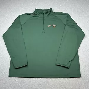 Mountain Dew X Doritos Jacket XL Green 1/4 Zip Pullover Performance Y2K RARE - Picture 1 of 11