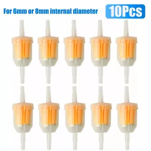 10Pcs Motor Inline Gas Oil Fuel Filter Small Engine Lawn For 1/4'' 5/16" Line - Picture 1 of 12