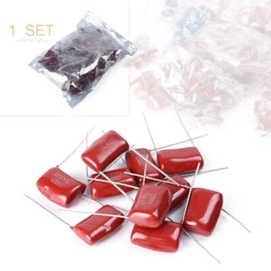 200 Pcs 630V 0.001uf~2.2uf CBB Metal Film Capacitors Assortment Kit 25 values - Picture 1 of 8