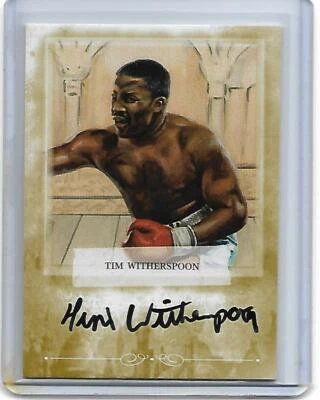 Tim Witherspoon Sport Kings Mecca Cigarette GOLD On Card Auto CHAMPION Autograph - Image 1 of 2