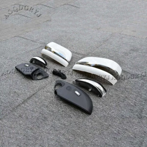 Pearl White Rearview Mirror Cover For LEXUS LX570 2016-2021 W/Turn Signal Lights - Imagen 1 de 5