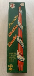 Vintage Mid Century Christmas Candle EMPTY Box Japan 12 1/2 x 3 1/4 x 2 - Picture 1 of 6