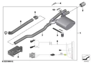 NEW GENUINE MINI F56 JCW 14 TO 17 PRO EXHAUST WITH CHROME TIPS 18302407322 - Picture 1 of 2
