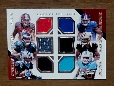 2014 Panini Absolute TOOLS OF THE TRADE 6 Rookie WR Jersey Patch SILVER /149 RC - Image 1 of 3