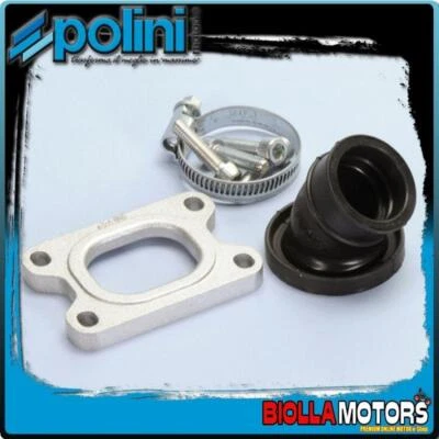 215.0439 COLLETTORE ASPIRAZIONE POLINI D.29 DERBI GPR 50 racing dal 2006-> (DERB Foto 1 de 4