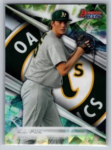 2016 Bowman's Best A.J. Puk Atomrefraktor #TP-9 Oakland Leichtathletik - Bild 1 von 2