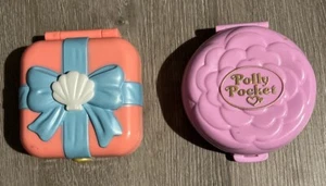 Vintage 1993 Polly Pocket Grand Ballet Lavender Flower Compact Only/Bonus - Bild 1 von 3