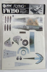 Scala carta volante FW190 Focke Wulf scala carta 3D modello militare nuovo sigillato - Foto 1 di 2