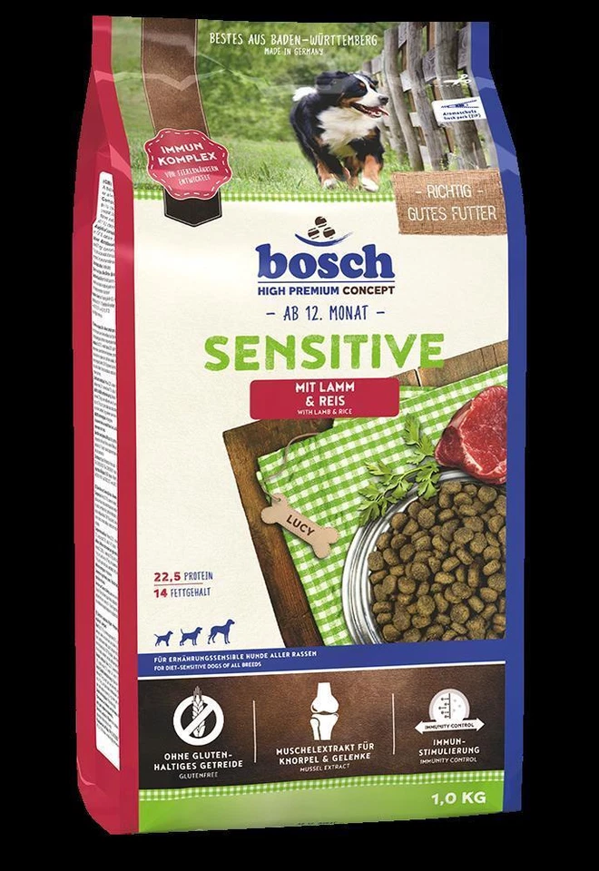 Bosch 1kg Sensitive Lamm & Reis Hundefutter Trockenfutter - Bild 1 von 1