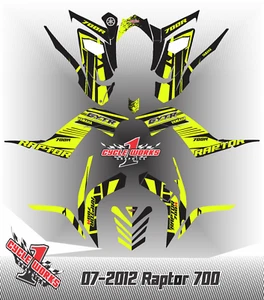 YAMAHA RAPTOR 700 (2006-2013) ATV GRAPHIC STICKER DECAL KIT OEM - Picture 1 of 1