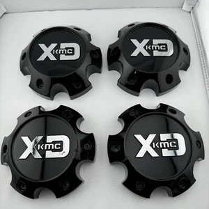 Set Of 4 KMC XD Rockstar Series Custom Wheel Center Caps 1079L145SB1-H42 824-145 - Picture 1 of 14