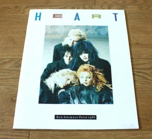 Heart Bad Animals Tour Original 1988 Wembley & Coach Tickets & Tour Programme - Foto 1 di 9