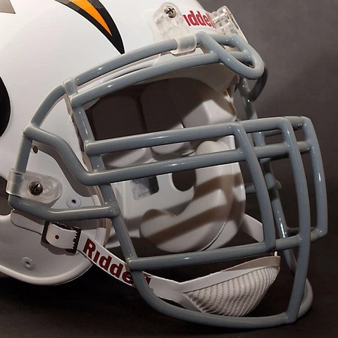 JUNIOR SEAU SAN DIEGO CHARGERS Riddell Z-LTDU Football Helmet FACEMASK - GRAY Cover