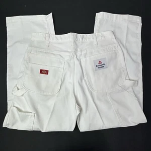 Dickies Benjamin Moore Painters Pants White Mens 34X34 Industrial Wear RARE NWOT - Picture 1 of 11