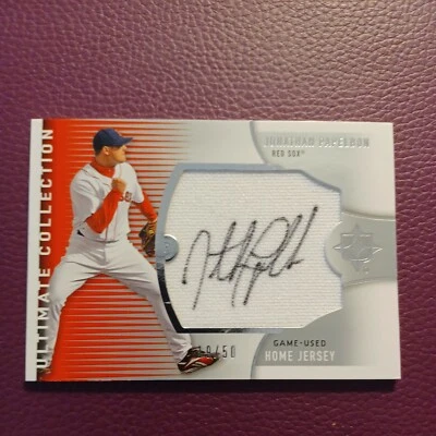 Jonathan Papelbon 2008 Ultimate Collection Autograph Game Used Jersey #19/50 - Image 1 of 3
