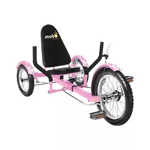 Mobo Triton Pedal Go Kart Trike. Kids 3-Wheel Bike. Youth Cruiser Tricycle Pink - Picture 1 of 9