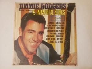 Jimmie Rodgers - Sings & Plays 12 Immortal Songs (Vinyl Record LP) - Picture 1 of 2