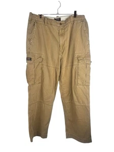 Abercrombie Fitch Vtg Y2K Men’s Khaki Cargo Pants 36x29 MINT Cndtn - Picture 1 of 6