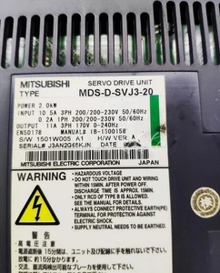 ONE Used Mitsubishi Servo Driver MDS-D-SVJ3-20 - Picture 1 of 1
