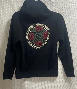 Santa Cruz Hoodie – Boys Medium – Roses Graphic – NWOT - Picture 1 of 4