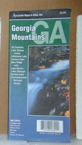 2001 Accurate Maps and Atlas Roadt Map of the Georgia Mountains - Picture 1 of 1