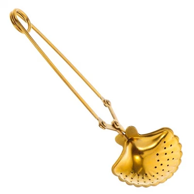  Tea Spoon Strainer Metal Tea Strainer Long Handle Tea Filter Spoon Tea Leaf - Image 1 of 4