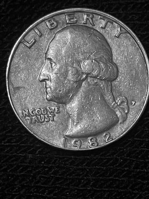 1982 P Quarter Filled with Multiple Errors - Image 1 of 2