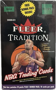 2000-01 Fleer Tradition Basketball Factory Sealed Retail Bonus Box NBA-11 Packs - Picture 1 of 2