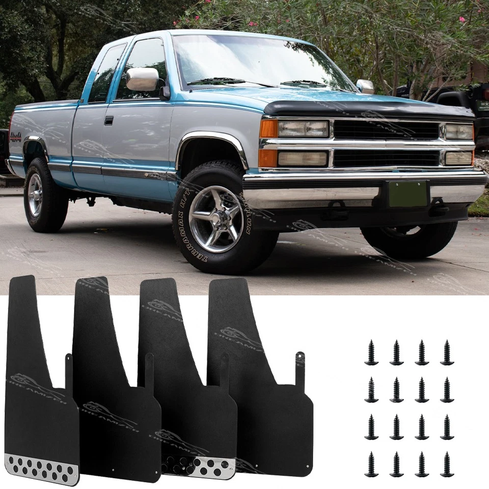 Guardabarros anchos para Chevrolet C/K 1500 2500 4 piezas guardabarros anchos Rally con reflector Foto 1 de 4