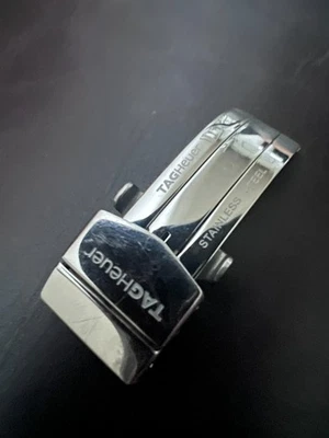 Tag Heuer 15mm Formula 1 OEM Stainless Steel Deployment Buckle For Straps FC5029 - Image 1 of 4