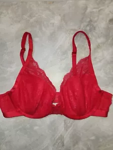 Sujetador Soma Intimates 34B Encaje Plunge Ligero Elevación Rojo UW Convertible - Imagen 1 de 4