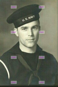 POSTCARD Print / Handsome U.S. Navy sailor