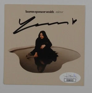Espejo con inserción de CD autógrafo firmado por Lauren Spencer Smith JSA - Imagen 1 de 3
