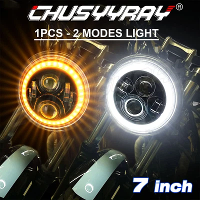 Faros LED altos/bajos para motocicleta de 7 pulgadas para Kawasaki Vulcan 900 1500 1600 personalizados Foto 1 de 4