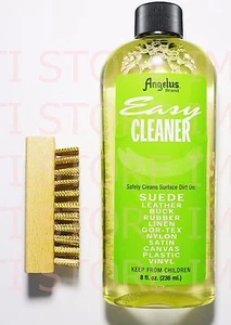 Angelus Easy Cleaner Suede Cleaning Kit Shoe Cleaning kit 8oz With Brass Brush - Picture 1 of 2