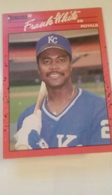 1990 Donruss Baseball #262 Frank White - Image 1 of 2