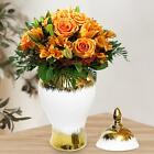 Vase en porcelaine avec couvercle, ornement, bote  th, Arrangement Floral