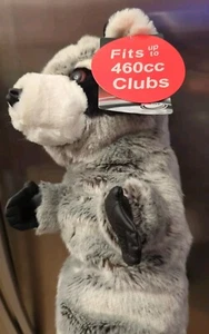 Cubierta de cabeza de palo de golf de felpa en forma de mapache apta para conductores de hasta 460cc proactiva nueva - Imagen 1 de 11