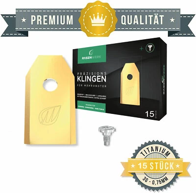 15x ERSATZ MESSER KLINGEN für Husqvarna Automower Gardena Mähroboter 0.75mm Neu - Bild 1 von 4