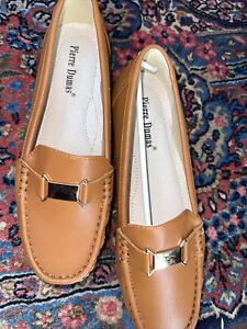 Pierre Dumas- Women's Casual Croc Embossed Slip On Loafer Shoes