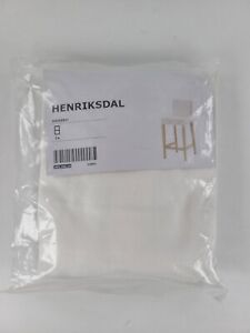 Ikea Henriksdal Bar Stool with Backrest Cover Slipcover GRASBO WHITE 203.366.24