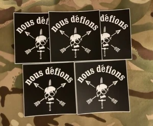 Special Forces 5-Sticker Set SFARTAETC Nous Defions Green Beret SF OD Vinyl - Picture 1 of 2