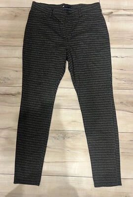 Lee Easy Fit 牛仔裤千鸟格灰色黑色女式中号 — 第 1/4 张图片