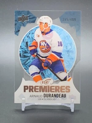 2023-24 UD Ice Premieres #217 ARNAUD DURANDEAU New York Islanders RC #/499 - Image 1 of 2